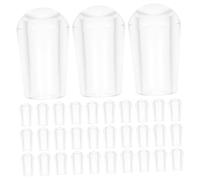 OSALADI 200 Embouts de Cintre en PVC Transparent 5 MM Capuchons Protège-Fils pour Crochets Suspendre Adaptés pour Cintres et Séchoirs à Linge Accessoires Solide pour Usage Domestique