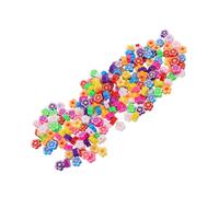 OSALADI 200 Pièces Blossom Handmade Polymer Clay Beads Floral Spacer Charms For Necklace Bracelet Earrings DIY Jewelry Craft Projects