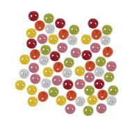 OSALADI 200 Pièces Mini Boutons En Alliage Déco Boutons D'artisanat Universal Round Alloy Buttons White