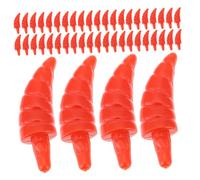 OSALADI 200 Pièces Mini Plastic Snowman Noses DIY Ornament Nose Set for Christmas Santa Claus Crafts Easy Installation
