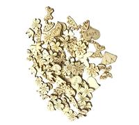 OSALADI 200 pièces Mix de Découpes Formes Couronne Fleurs Cœurs Décorations DIY Artisanat Naturel pour Projets Créatifs Fêtes et Scrapbooking