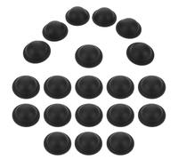OSALADI 20pcs Pieds de Valise Ronds en Plastique Noir, Supports Universels pour Réparation Base Valise, Protection Stable et Accessoire Minimaliste pour Bagages de Voyage