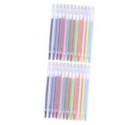 OSALADI 24 pièces Crayons de Peinture Rotatifs Couleurs avec Protection Plastique Crayons Couleur pour Garçon Fille Faciles à Tenir et Utiliser pour Apprentissage et Créativité Scolaire
