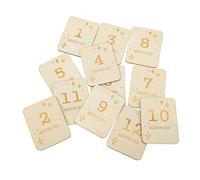 OSALADI 24pièces Cartes Mensuelles Bois pour Bébés Accessoires De Photo Unique Et Décoratifs pour Commémorer Les Moments Précieux