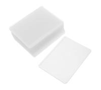 OSALADI 25 Pièces Étui PVC Transparent pour Carte Identité Étanche Protection pour Bureau École Exposition Utilisation Professionnelle