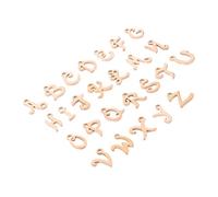 OSALADI 26 Pièces Pendentifs Alphabet Rose Charms Lettres pour Création de Bijoux Diy Pendentifs pour Bracelets et Colliers Accessoires de Perlage Multi Fonctionnels