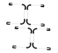 OSALADI 2ensembles Support De Table Pliant Forme De u De Meubles Pliables Métalliques pour Table De Chevet Ou Résistants Déformation Et Antirouille