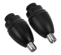 OSALADI 2pcs Accessoires de Rechange pour Tondeuse Nasale Noire en Plastique et Métal, Remplacement pour Coupe-nez Sûr et Précis, pour Sourcils et Poils D'oreille