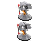 OSALADI 2pcs Mini Étau D'établi Pivotant 360° en Alliage D'aluminium Robuste pour Menuiserie et Petits Espaces de Travail