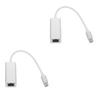 OSALADI 2pièces Adaptateur USB-c vers Ethernet Mbps Convertisseur pour Ordinateurs Portables Et Tablettes Compatible avec USB Type-c pour Travail Jeu