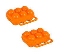 OSALADI 2pièces Boîtes à Œufs Portables Plastique Compartiments Boîtes De Rangement Pour Œufs Pour Voyages Et Pique-niques