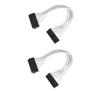 OSALADI 2pièces Câble Extension Alimentation ATX Broches Male à Femelle Compatible avec Alimentation Carte Mère Câble Prolongateur Pur pour Pc Pratique pour Branchement Allongé