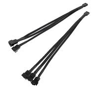 OSALADI 2pièces Câble Extension Ventilateur Splitter Adaptateur De Répartition Pour Alimentation Pc Accessoires De Boîtier Ordinateur Avec Câble Tressé