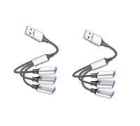 OSALADI 2pièces Câble USB à Ports Répartiteur Portable Masculin vers Féminins pour Ordinateur Charge Et De Données Compatible avec Pc Laptop Et Dispositifs