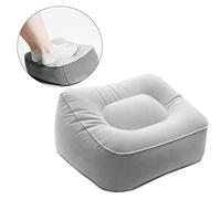 OSALADI 2pièces Coussin De Gonflable Pour Pvc Pour Voyager Avion Train Ou Voiture Fatigue Et Amélioration Circulation Gris