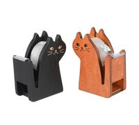 OSALADI 2Pièces Dévidoir de Ruban Bois Forme de Chat de Porte Bande Créatifs pour Bureau et Maison Accessoire Décoratif Pratique et