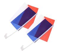 OSALADI 2Pièces Drapeaux de Voiture Français en Polyester Décoration Portable pour Voitures Drapeau de Fenêtre Voiture Sécurisé et Fiable