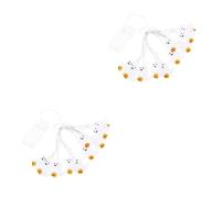 OSALADI 2pièces Guirlande Lumineuse Led Halloween à Piles Décoration Suspendue Pour Fêtes Ambiance Festive Avec Lumières Mètres Idéale Pour Soirées à Thème Et Événements