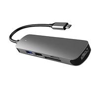 OSALADI 2pièces Hub USB Aluminium Type Dock Station pour Ordinateur Portable Et Téléphone Adaptateur Multifonction avec Ports USB Et Connectivité Éthernet