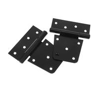 OSALADI 2pièces Lot de Charnières de Porte Noires pour Portail Battant Porte de Grange Clôture Bois ou Garage Kit de Quincaillerie pour Abri de Jardin