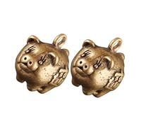 OSALADI 2pièces Pendentif Antique Laiton Petit Cochon Pendentif Diy Multi-usages Artisanat