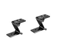 OSALADI 2pièces Support Trépied Inclinable z Shape avec Plaque Dégagement Rapide pour Caméras Monopodes Et Stabilisateurs CNC Noir Ajustable Et Portable