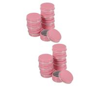 OSALADI 3 ensembles Boîtes De Rangement Étanches Pour Rouges À Lèvres Boîtes Rondes Vides Avec Couvercles Petites Métalliques Petites En Fer Blanc 8 pièces * 3