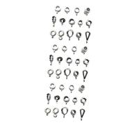 OSALADI 3 Ensembles Connecteurs Pendentifs Alliage Argenté Pour Création De Bijoux Charms Pour Colliers Et Bracelets Diy Style Mélangé 120 Pièces * 3