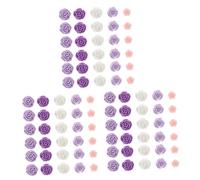 OSALADI 3 Ensembles Pushpin Rose Punaises Colorées Coules De Pouce De Fleur Floral Punaise Rose Punaises À Usage Quotidien Petite Punaise Métal Violet,mauve 40 Pièces * 3