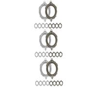 OSALADI 3 Ensembles Support De Fond En Dentelle Creuse Cadre Pendentif Paramètres Collier Serestto Couvercle Anti Eclaboussure Lunettes Pour La Fabrication De Bijoux Facette 10 Pièces * 3