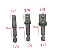 OSALADI 3 pièces Adaptateur Douille Hexagonal Acier Inoxydable et Chrome-vanadium Extension Rallonge pour Perceuse Électrique Connecteur à Bille pour Embouts Compatible Visseuse Choc