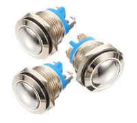 OSALADI 3 pièces Bouton-poussoir pour Sonnette Filaire Kit de Remplacement Installation Facile Métal Robuste Compatible Universellement pour Amélioration Maison