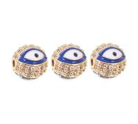 OSALADI 3 Pièces Charms Alliage Œil Malin pour Bijoux Diy Perles Connecteurs pour Artisanat pour Bracelets et Colliers