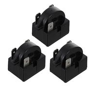 OSALADI 3 Pièces insert de démarrage relais de démarrage entrée mini congélateur refrigerateur congelateur réfrigérateur congélateur relais compresseur partie réfrigérateur Plastique Black