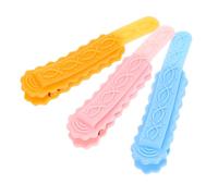 OSALADI 3 pièces Lot de Marque-pages Silicone Souples avec Clip Sécurisé pour Amateurs de Lecture Compact et Coloré pour Maison et Voyage
