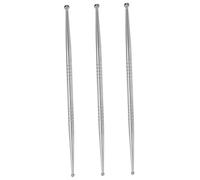 OSALADI 3 pièces Lot Outils de Sculpture Acier Inoxydable avec Boules de Précision pour Argile Modélisme et Pâte à Modeler Manche Ergonomique Antifatigue Kit de Sculpture Polyvalent pour