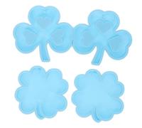 OSALADI 3 pièces Moule Silicone pour Porte Clés DIY Moule Époxy pour Saint Patrick Accessoire de Création Facile à Nettoyer et Réutilisable