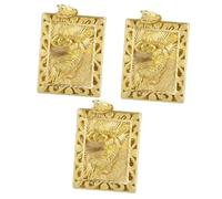 OSALADI 3 Pièces Pendentif tigre antique décor rétro petit métier de tigre pendentif tigre exquis tigre du suspendu breloque tigre pour collier pendentif tigre en laiton