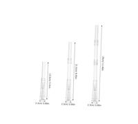 OSALADI 3 Pièces Pompe à Eau pour Fontaine de Bassin Petite Pompe Transparente avec Buse Spray Champignon pour Aquarium Fontaine de Table et Décor Intérieur