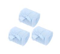 OSALADI 3 Rouleaux Ruban Soie Effiloché Fait Main pour Décoration Diy Mariages et Fêtes