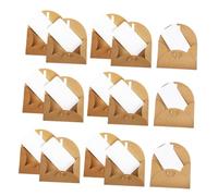 OSALADI 30 Ensembles Kraft Paper Mini Envelopes With Heart-shaped Clasp Blank Cards Included Vintage Style For Wedding Invitations Birthday Thank You Notes And Handmade Greeting Cards