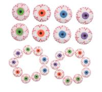 OSALADI 30 Pièces Halloween DIY Eyes Flatback Plastic Scary Eye for Crochet Dolls Stuffed Animals Handmade Toys Holiday Decorations