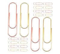 OSALADI 30 pièces Lot de Grands Trombones Colorés Pinces Réutilisables Solides pour Organiser Documents Dossiers et Pince Multifonction pour Bureau et Maison