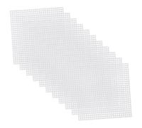 OSALADI 30 Pièces Toile Plastique Carrée pour Point de Croix Diy Maille Rigide Pe Accessoires Couture pour Broderie Tricot et Crochet Tapisserie Fabrication de Dessous de Colorés