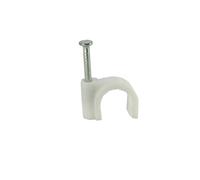 OSALADI 300 Pièces -câbles Mini Porte-fil Clips De Gestion Des Câbles Clip De Câble D'extension Passe-câbles Punaises De Fil Support De Cordon Pinces à Ongles En Fil De Fer Blanche