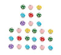 OSALADI 30pièces Pendentifs Champignons Résine Pour Bijoux Breloques Champignon Et Porte-clés