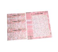 OSALADI 36 Pièces Enveloppes à Motif Floral et à Lettres Kit de Papeterie Charmant avec Lapin Rose pour Écrire des Messages Personnalisés