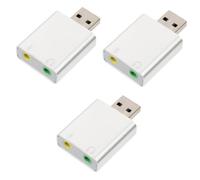 OSALADI 3pièces Adaptateur Audio USB Externe avec Et Prise Casque pour Pc Et Ordinateurs Portables