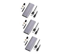 OSALADI 3pièces Disque Dur Externe Portable Type-c Boîtier pour Stockage De Données Compatible Pc Et Smart TV Transfert Rapide Compact Et Pratique