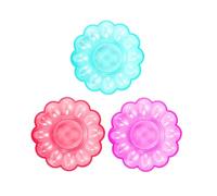 OSALADI 3pièces Plateaux à Créatifs Rangement Pratique Transparent Pour Organiser Et Présenter Les Couleurs Aléatoires